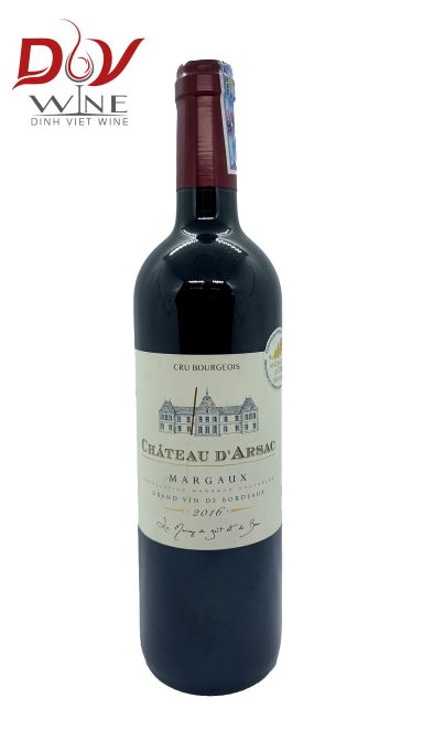 Rượu Chateau D’Arsac – Margaux  Rouge 75cl 2016